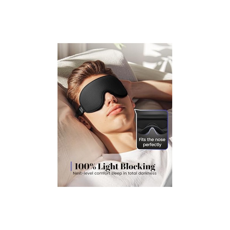 WAOAW Sleep Mask Máscara de ojos para dormir, Cubiertas de