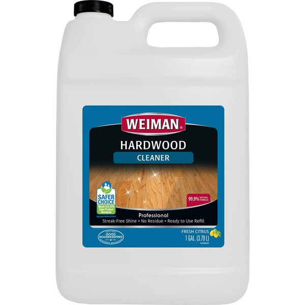 Weiman Hardwood Floor Cleaner - 128 Ounce Refill - Finished Engineered Hardwood Floors