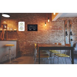 Generisch Tin Sign 20 x 30 cm Curved Warning Electric Fence Horse Willow Horse Stable Sign