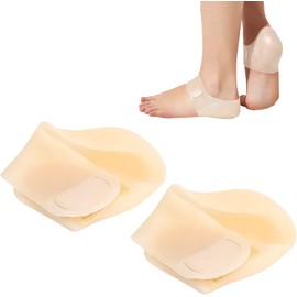 Protectores de Talón de Silicona, Protector de Talón de Silicona, Alivio del Dolor de Estrés, Almohadilla de Envoltura de Talón para Fascitis Plantar, Cuidado de los Pies, Mangas de Talón Transpirable