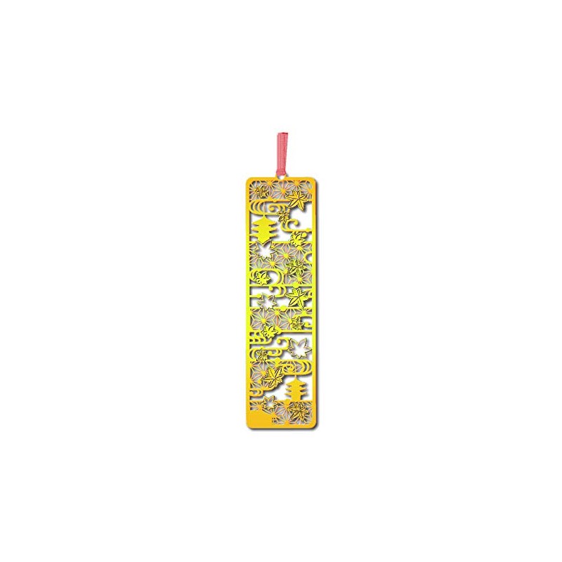 Toyo Seimitsu Kogyo Bookmark Goshuin Bookmark Autumn Leaves O Gold