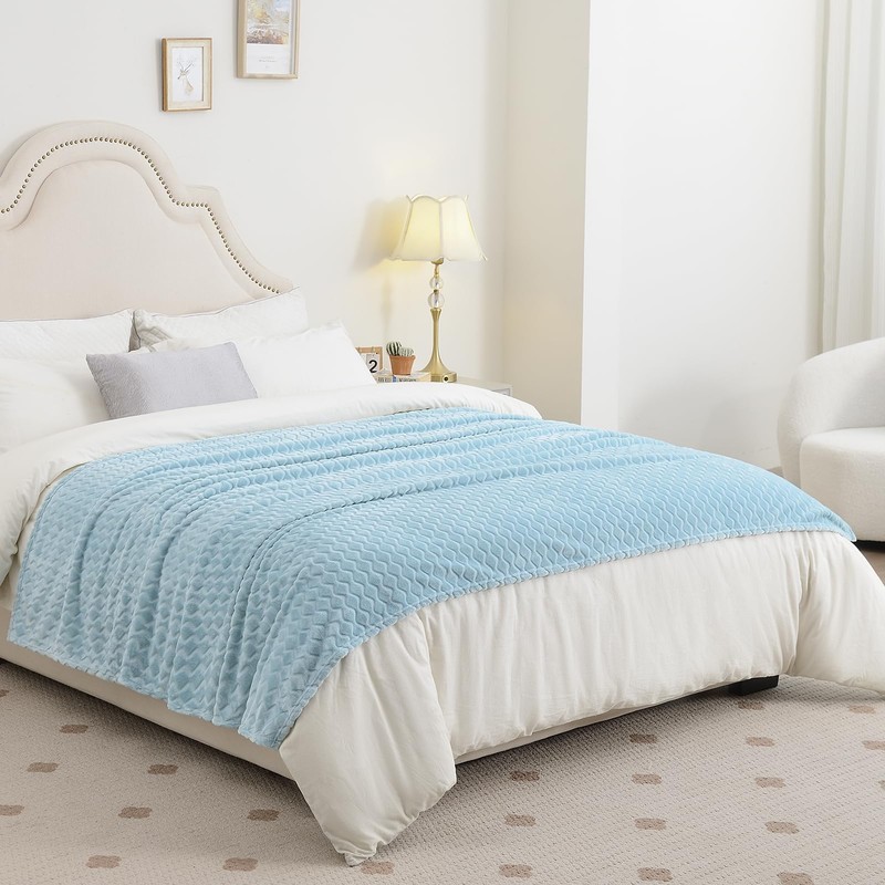 FY FIBER HOUSE Fleece Cuddly Blankets with Snake Line, Extra