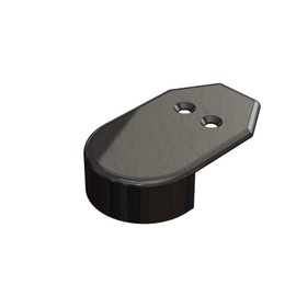 1-9/16’’ RUB RAIL END CAP, Black Nylon
