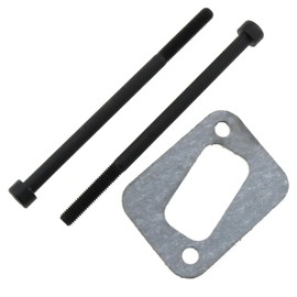 LUORNG 2pcs Muffler Exhaust Gasket with 4pcs Bolts for Chainsaw 340 345 346XP 350 351 353 and 2150 2153 544028301 Chainsaws Parts and Accessories