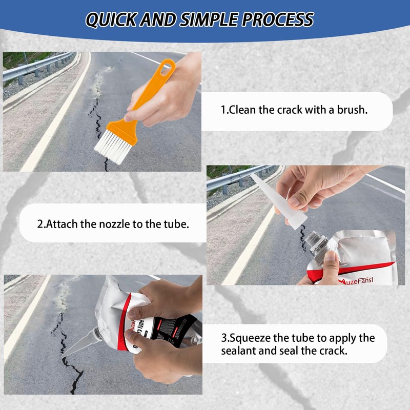Slab Crack Repair Sealant, Quick-Drying Repair Sealant, Waterproof Concrete Filler,