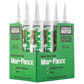 12‐Pack of 10.50 oz Sashco 15016 White Mor‐Flexx Flexible Sealant