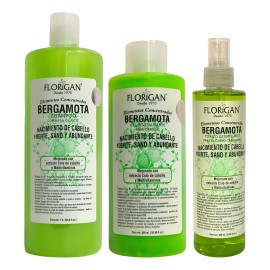 Bergamota Kit: Shampoo, Tónico Y Gel Florigan® 3 Piezas