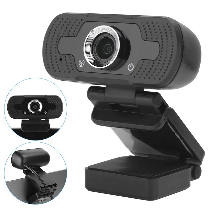 Desktop Webcam 11×9×6 Webcam Computer Camera with Microphone for Pc