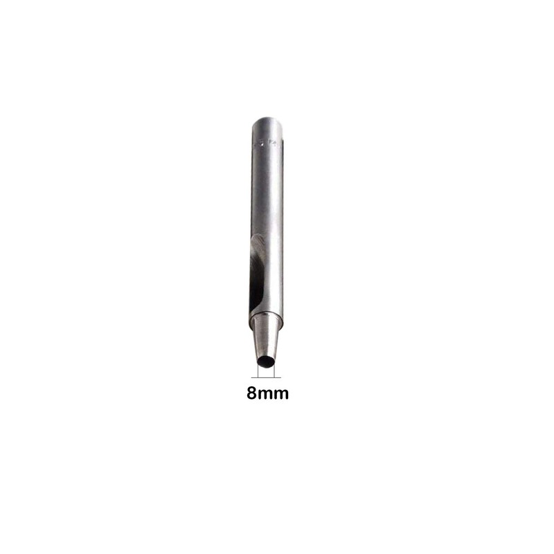 WedDecor 8mm Silver Hollow Hole Punch Cutter Setting Hand Tool