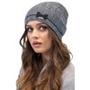VIVISENCE Women's Winter Knitted Hat Warm Winter Hat with Wool