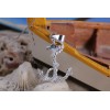 Unbranded ANCHOR WITH ROPE PENDANT STERLING SILVER, 1 1/2" with