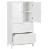 SEGAWE Bathroom Storage Unit Freestanding Cabinet with 2 Drawers and