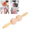 Wooden Meridian Massager Roll Stick Back Waist Neck Shoulder Spine