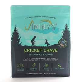 Jiminy's Cricket Crave Cricket Protein Oven-Baked Dog Food 10 lb Bag | 100% Made in The USA | Gluten-Free | Sustainable | Limited Ingredients | High Protein | Hypoallergenic