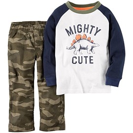 Carter's Baby Boys' 2 Piece Graphic Set - Camo - 9 Months, Camo, 9 Months