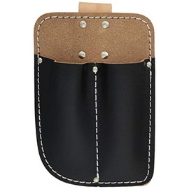 Pruning Shears Sack, Cowhide Leather, Black, No Hardware, For 2 Pieces /62-2244-36