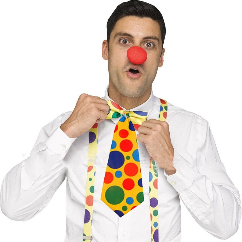 PMELCXD Complete Clown Accessories Set of 4 Includes Rainbow Clown