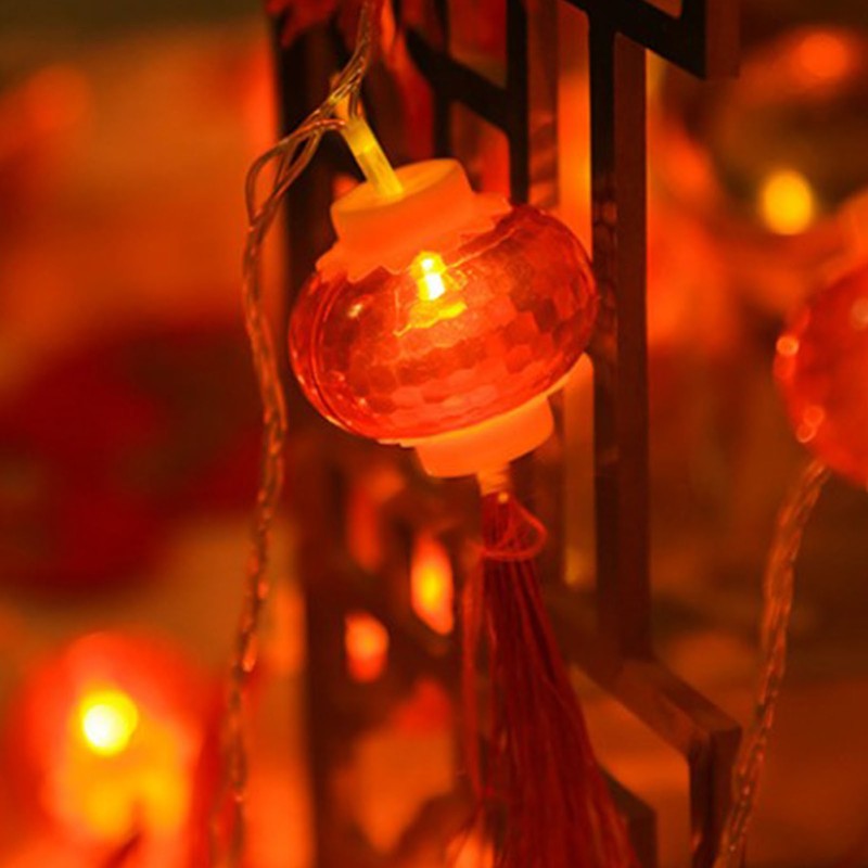 Red Chinese Lantern String Lights LED Light Beads Waterproof New