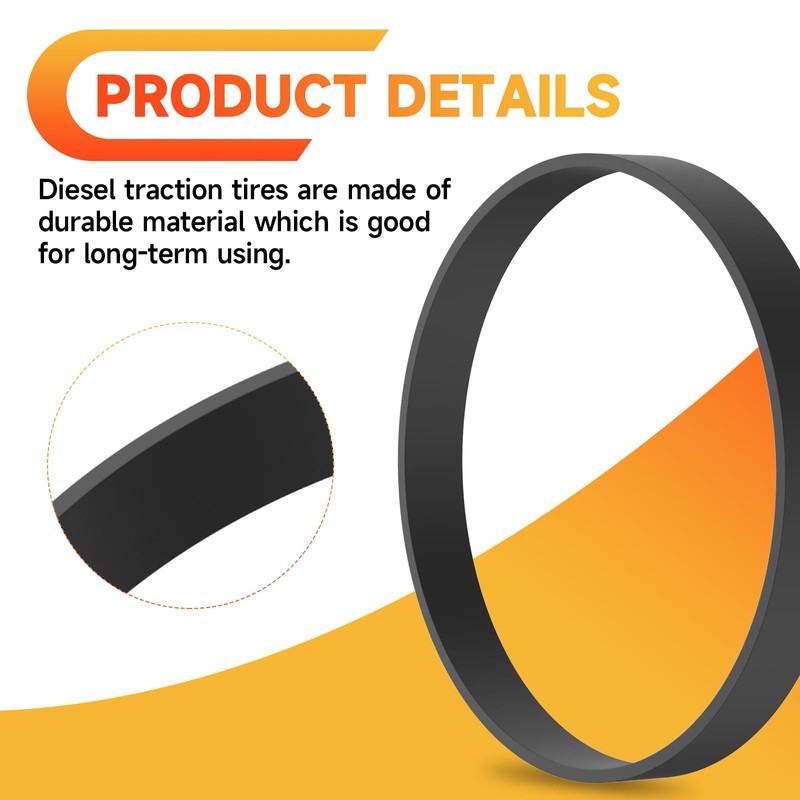 222-108 Diesel Traction Tire - 7/8" Traction Engine Rubber Tires