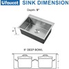 20 Inch Drop In Kitchen Sink, 20 x 16 Stainless