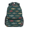Fisyme River Fish Vintage Laptop Backpack Bag Bookbag Casual Hiking