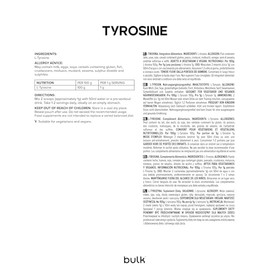 Bulk Bulk Pure L-Tyrosine Powder, 500 g, Packaging May Vary