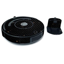 MightySkins Carbon Fiber Skin for iRobot Roomba 675 Max Coverage - Deep Space | Protective, Durable Textured Carbon Fiber Finish | Easy to Apply, Remove, and Change Styles | Made in The USA