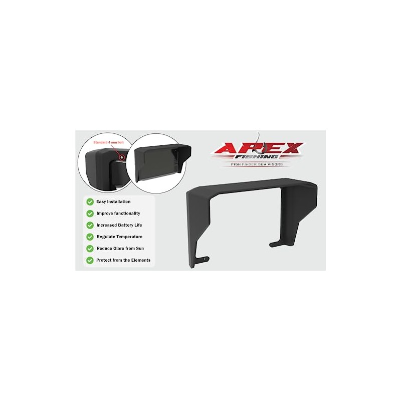 Sonar Shield Visor Designed for Garmin Echomap UHD &UHD2 93sv
