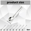 8 Pack Mini Stainless Steel Spoons for Spice Jars,7.5 cm