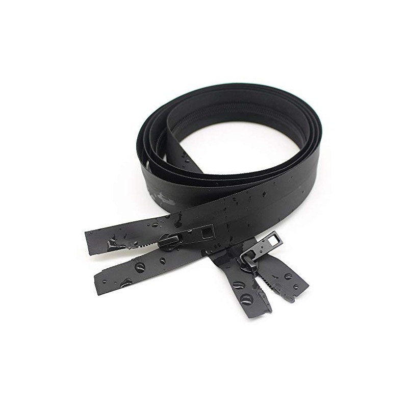 ByaHoGa 90 cm Waterproof Zip 2-Way Separable #5 Black Waterproof
