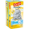 Glad Trash Bags, ForceFlex Tall Kitchen Drawstring Garbage Bags, Fresh