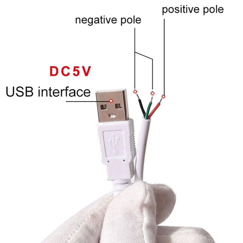 White DC5V USB LED Dimmer Adapter, LED Dimming Controlle Extension