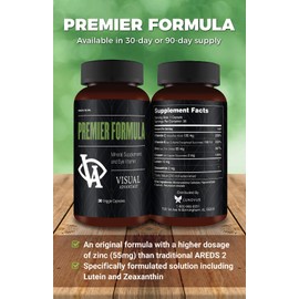 Premier Formula for Eye Health - Three Month Supply - Developed for Age Related Macular Support (AMD) - Only 1 Pill Per Day