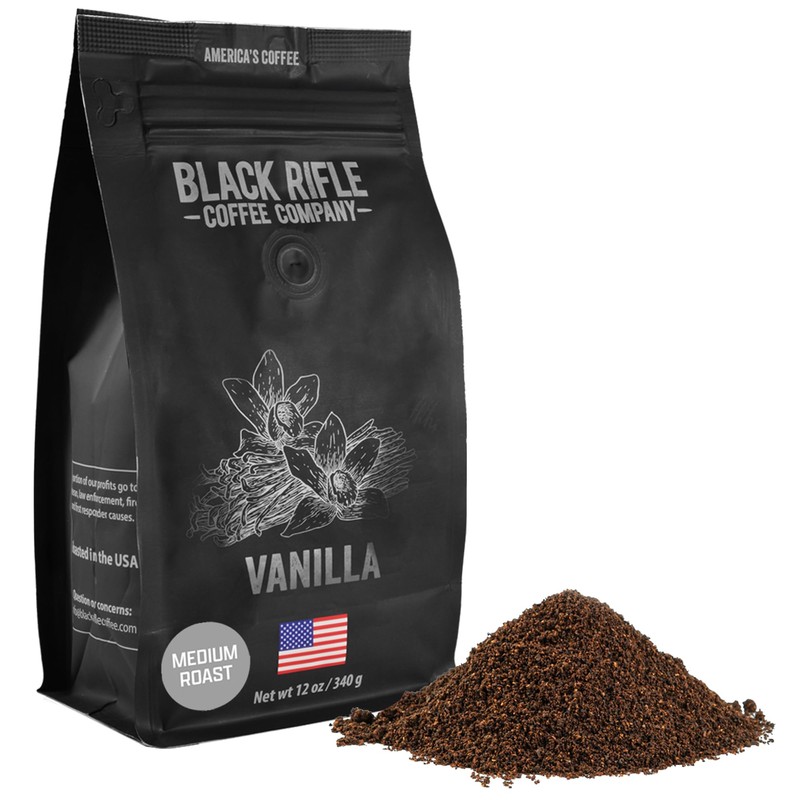 Black Rifle Coffee Company Vanilla, 12oz Bag, Ground Coffee Medium