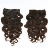 Unipearl Wavy Clip-In Real Hair Extensions, 55 cm / 22