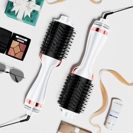 WINBBY Blow Dryer Brush, Hair Dryer Brush - 1400W Hot Hair Brush Styler, One-Step Volumizer - 4 in 1 Brush Blow Dryer with Negative Ion, 3 Heat Settings for Frizz-Free Styling