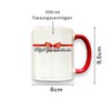 Secret Santa Mug with Saying 'Du bist mir wichtelig!' Pink
