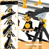 IRONMAX Portable Workbench, Folding Work Table with 7-Level Height Adjustable,