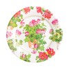 Caspari Trailing Geranium Salad & Dessert Plates - 16 Per