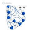 Poolzilla 18ft Swimming Pool Safety Rope and Float Kit Pre-Assembled