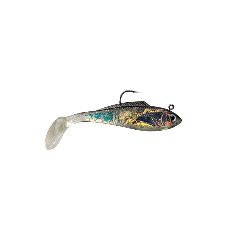 Luck E Strike Mirror Image Shad Paddle Tail Soft Plastic