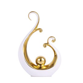 GZDDYUMYJX Ceramic Abstract Statues, Modern Statue for Home Decor, Shelf Decor, Room Decor, TV Stand Decor, Coffee Table Decor Aesthetics, Centerpiece