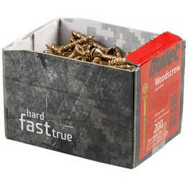 Bullet 4.0 x 50mm Wood Screw (200 Pieces)