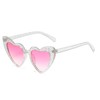 YOSHYA Clout Goggle Heart Sunglasses Vintage Cat Eye Mod Style