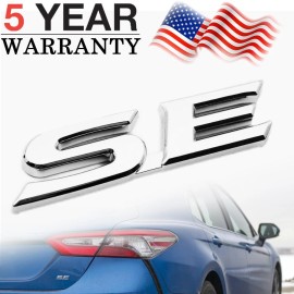 Unbranded Chrome 1x For Sienna Camry Rear SE Letter Trunk Tailgate Emblem Badge Nameplate