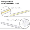Utoolmart Architectural Scale Ruler and Engineer Scale Ruler Set Engraved