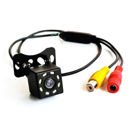LEXXSON Auto Frontkamera/Rückfahrkamera HD CCD 8 LED Nachtsicht Rückfahrkamera 170 ° Mini Auto Rückfahrkamera DC12V (Front oder Reverse)