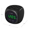 HANNLOMAX HX-702C Digital Clock with Dual Alarm, 0.7" Green LED