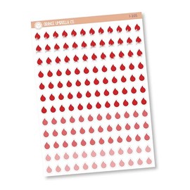 Period Tracking Planner Stickers, Stickers for Tracking Menstruation, Period Tracking (I-105)