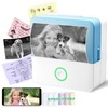 Mini Sticker Printer, Portable Thermal Inkless Sticker Maker Machine, Bluetooth